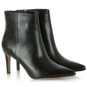 Sam Edelman Karen Heel Bootie Pointed Toe Leather